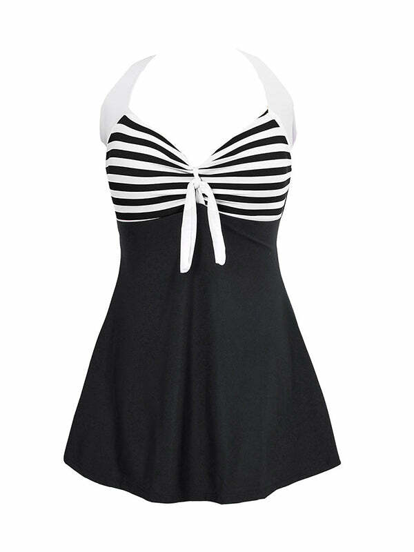 Trust Me Y2K Swimsuit - Cute Coquette Aesthetic with Grunge Vibes & Pastel Goth Style