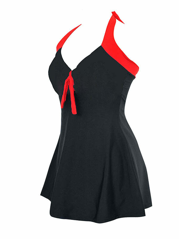 Trust Me Y2K Swimsuit - Cute Coquette Aesthetic with Grunge Vibes & Pastel Goth Style