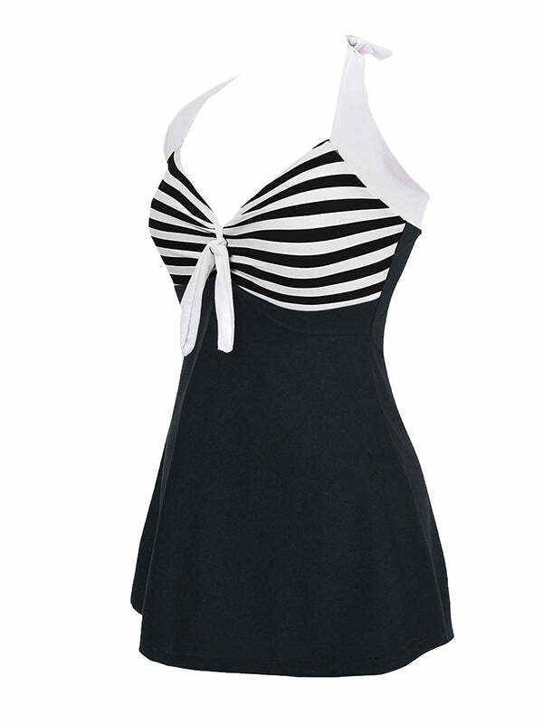 Trust Me Y2K Swimsuit - Cute Coquette Aesthetic with Grunge Vibes & Pastel Goth Style