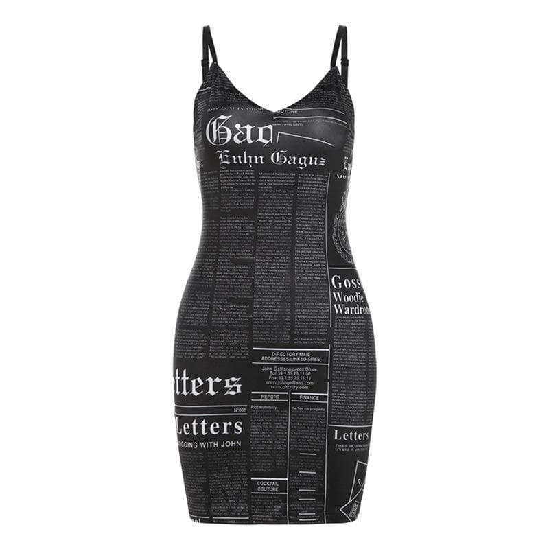 V-Neck Backless Cami Mini Dress - Y2K Aesthetic, Cute Tops for Coquette & Grunge Styles