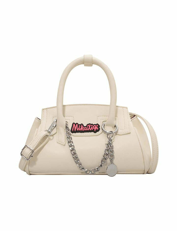 Vintage Colorblock Barbie Handbag - Y2K Aesthetic, Cute & Comfy Coquette Style Accessory