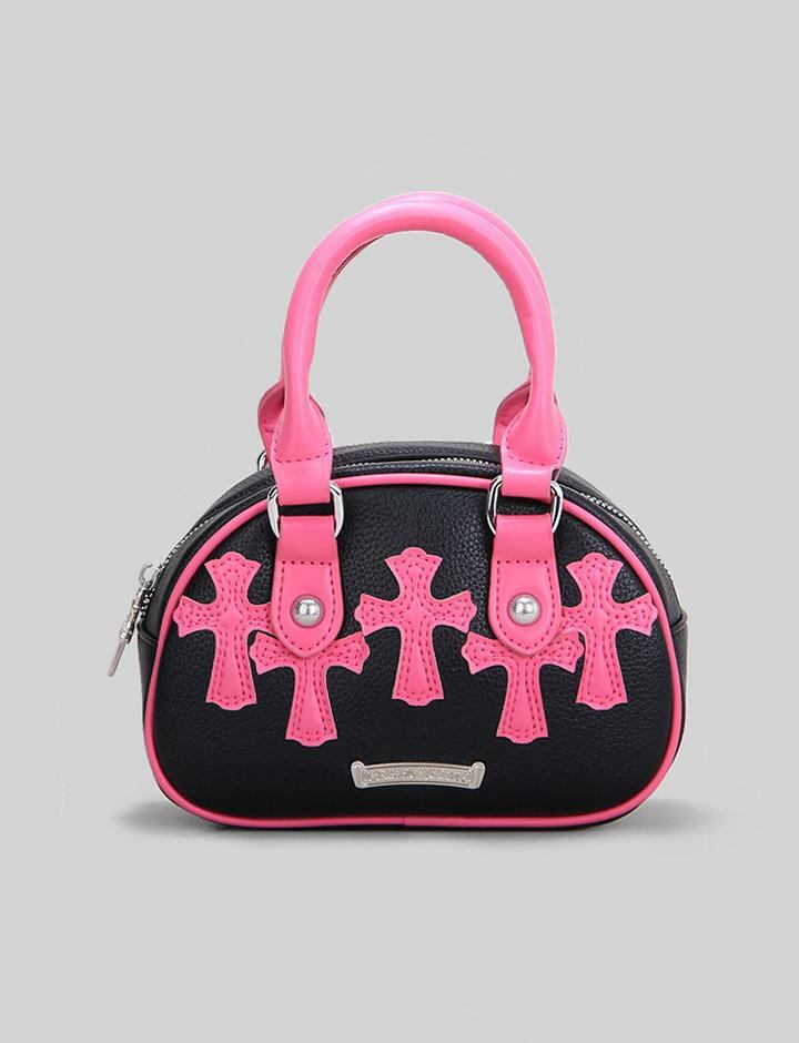 Vintage Colorblock Crossbody Bag - Y2K Aesthetic, Coquette Style, Retro Fashion Statement
