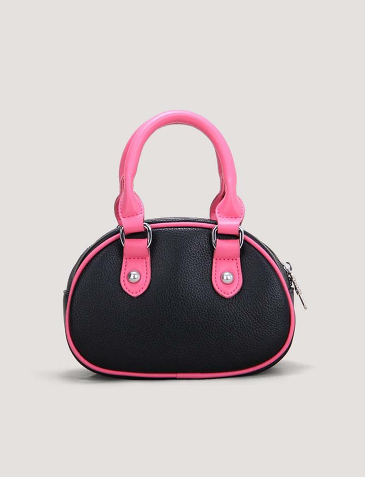 Vintage Colorblock Crossbody Bag - Y2K Aesthetic, Coquette Style, Retro Fashion Statement