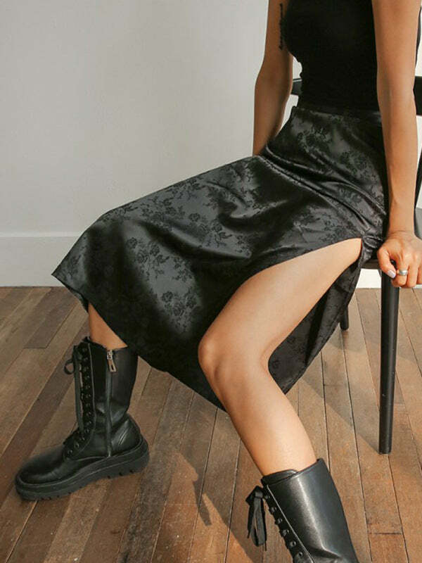 Vintage Flower Cargo Skirt - Y2K Aesthetic, Coquette Style, Cute & Comfy Fashion