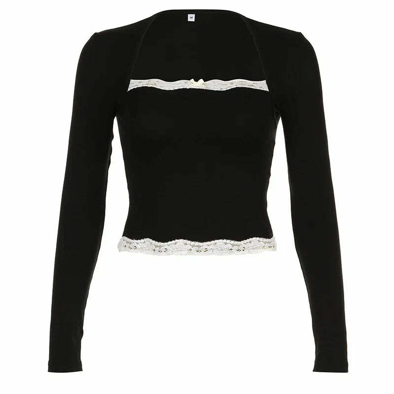 Vintage Y2K Cute Square T-Shirt - Coquette Aesthetic, Grunge Style, and Pastel Goth Vibes