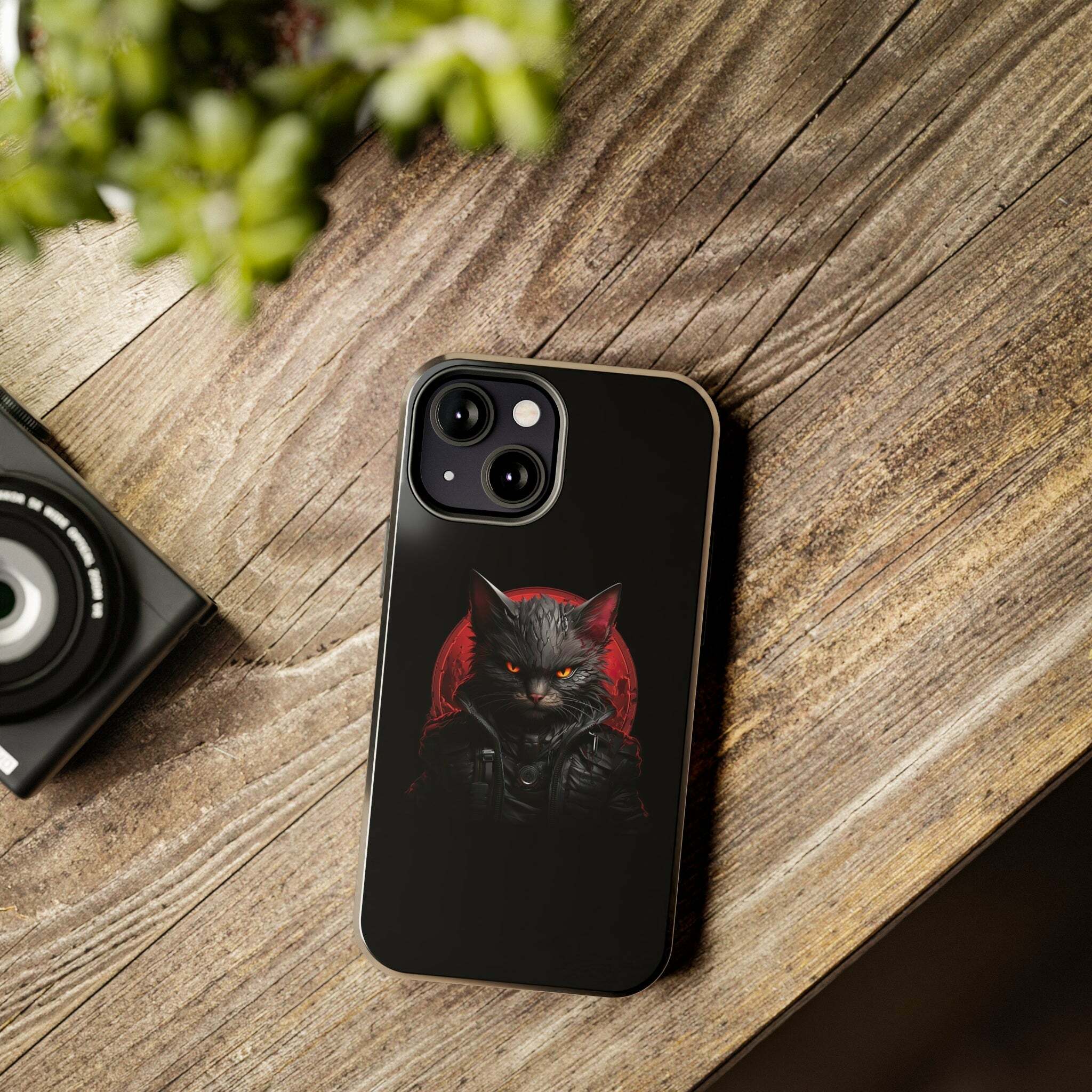 Y2K Aesthetic Angry Cat Phone Case - Cute Kawaii Style for Trendy Fashion Lovers