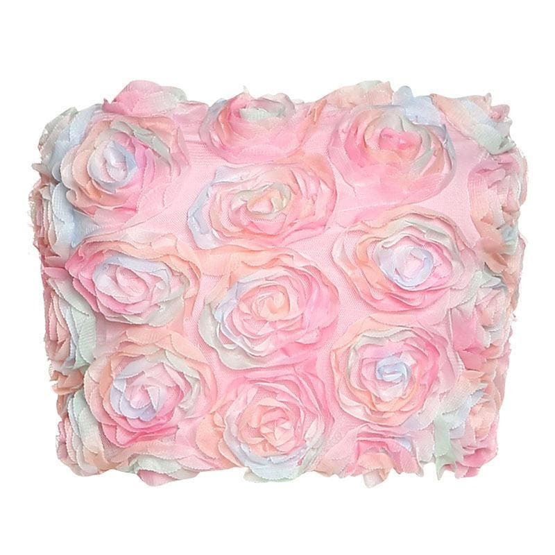 Y2K Aesthetic Appliques Tube Top - Cute Pastel Goth & Coquette Style for Trendy Outfits