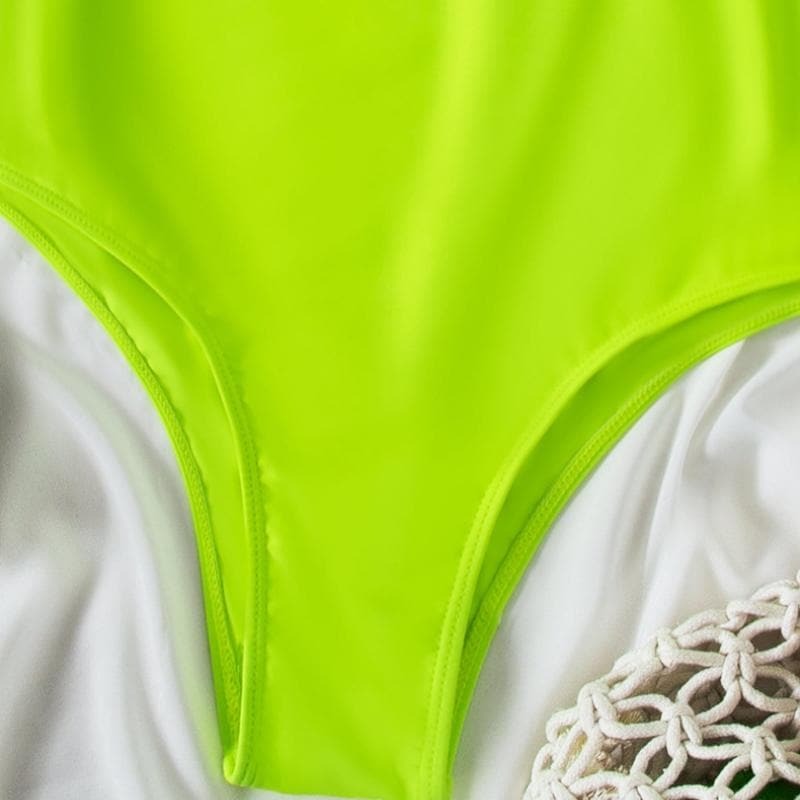 Y2K Aesthetic Backless Belt One-Piece Swimsuit - Cute & Comfy for Summer Vibes