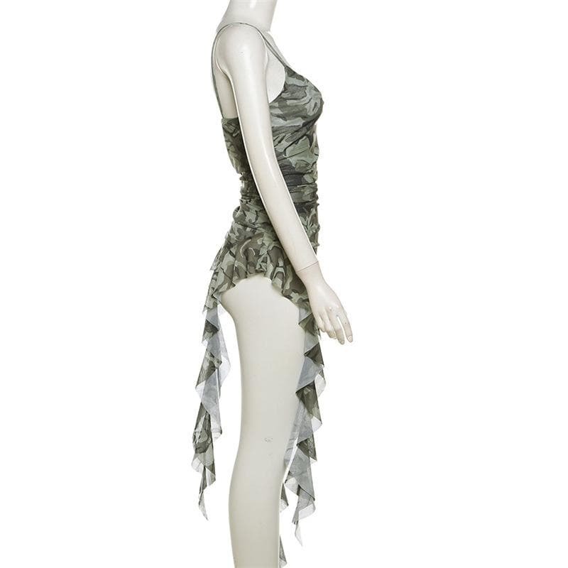 Y2K Coquette Aesthetic Ruched Cami Top - Cute Pastel Goth Style for Aesthetic Outfits
