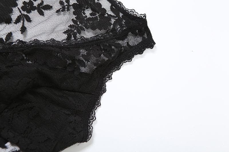 Y2K Deep V Neck Lace Ruffle Top - Cute Coquette Style for Aesthetic Outfits