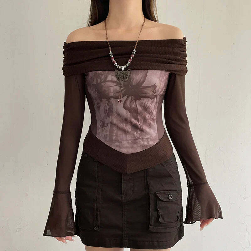 Y2K Fairycore Butterfly Top - Cute Pastel Goth Aesthetic for Trendy Outfits