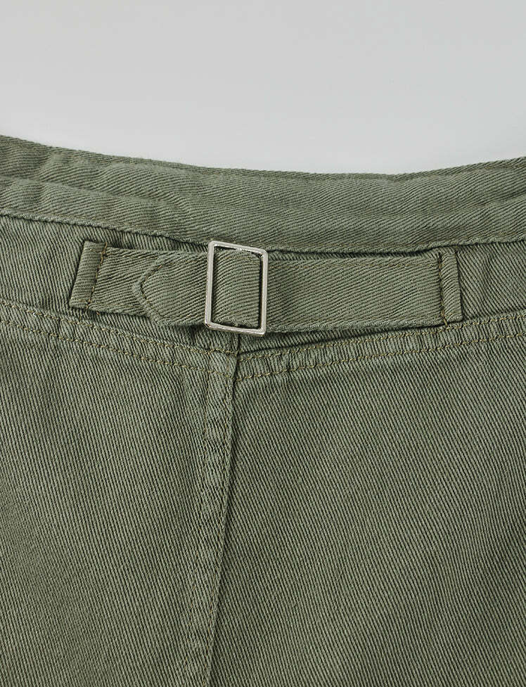 Y2K Grunge Aesthetic Low Waist Green Cargo Skirt for Cute Coquette Outfits