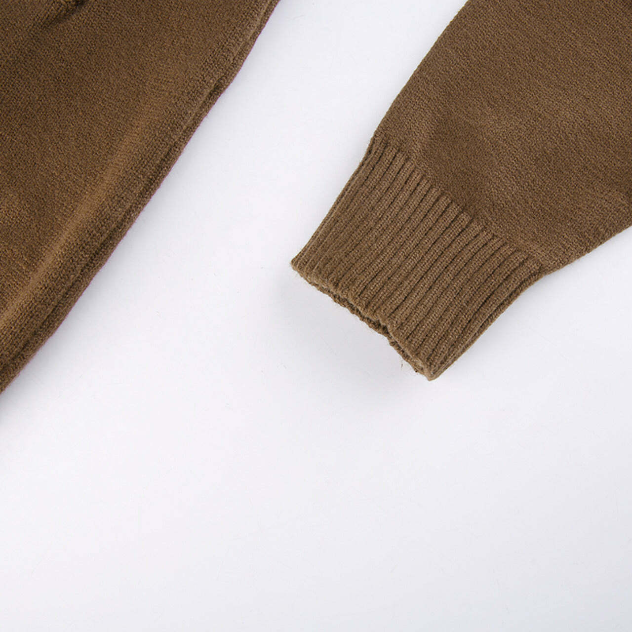 Y2K Grunge Oversized Brown Cardigan - Comfy Vintage Style for Aesthetic Outfits