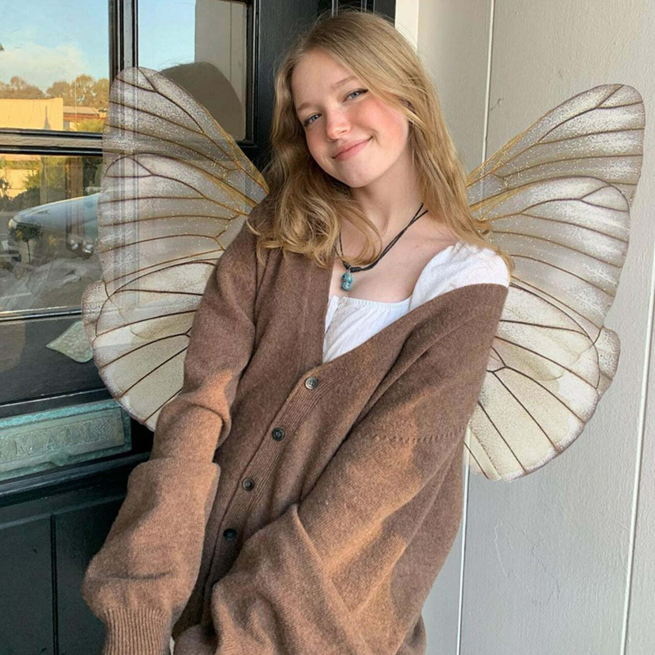 Y2K Grunge Oversized Brown Cardigan - Comfy Vintage Style for Aesthetic Outfits