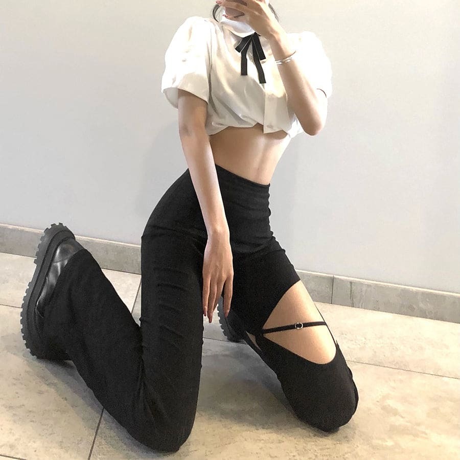 Y2K High-Waisted Cargo Skirt - Cute Pastel Goth Aesthetic for Comfy Summer Outfits