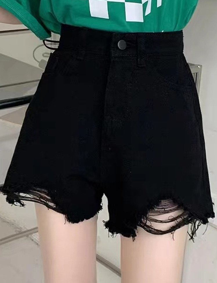 Y2K High Waist Denim Shorts - Vintage Grunge Style, Cute Aesthetic, Comfy & Trendy