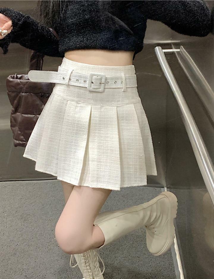 Y2K High Waist Pleated Cargo Skirt - Cute Grunge Aesthetic for Coquette & Soft Girl Styles