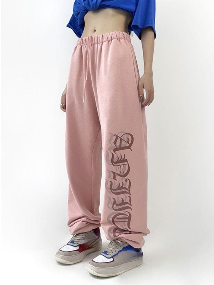 Y2K Hip Hop Oversized Joggers - Comfy Streetwear for Grunge, Coquette, and Aesthetic Styles