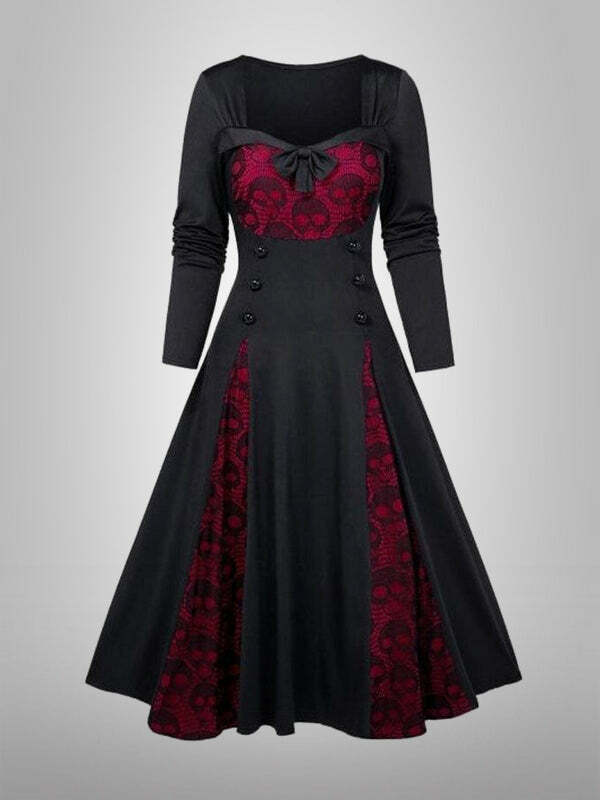 Y2K Lace A-Line Dress - Coquette & Grunge Aesthetic, Cute Vintage Style for Every Occasion