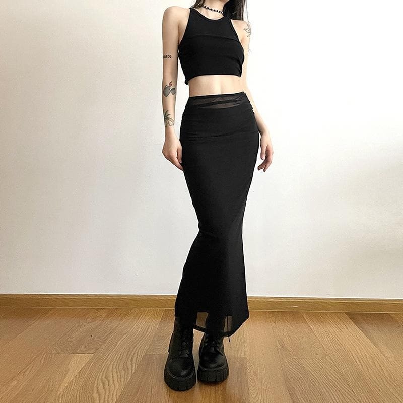 Y2K Off-Shoulder Halter Ruched Top - Cute Pastel Goth & Coquette Aesthetic Fashion