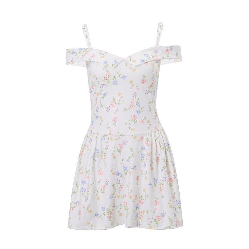 Y2K Off-Shoulder Zip-Up Cami Mini Dress - Cute Grunge Aesthetic for Trendy Outfits