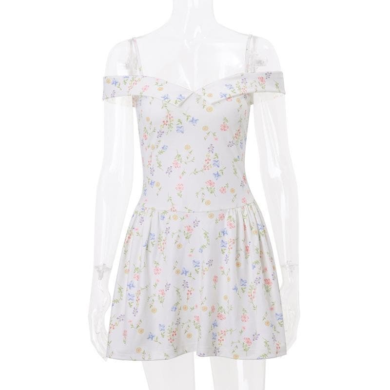 Y2K Off-Shoulder Zip-Up Cami Mini Dress - Cute Grunge Aesthetic for Trendy Outfits