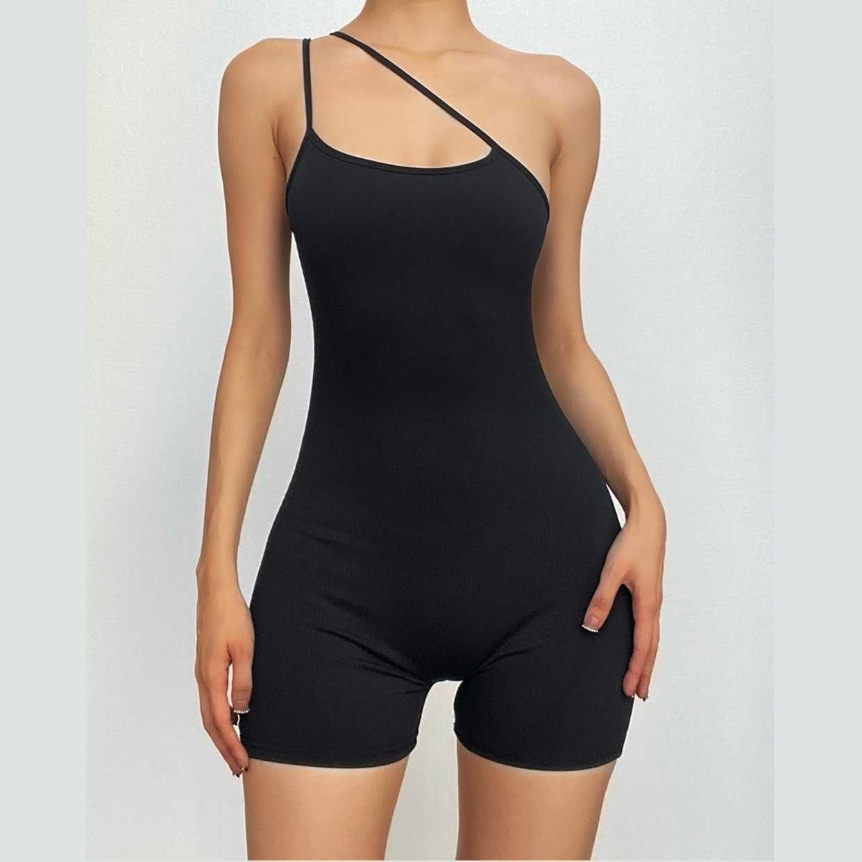 Y2K One Shoulder Backless Romper - Cute Coquette & Grunge Aesthetic Fashion Piece