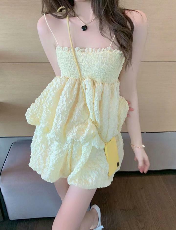 Y2K Ruffled Suspender Top & Wide-Leg Shorts Set - Cute Coquette Aesthetic Summer Outfit