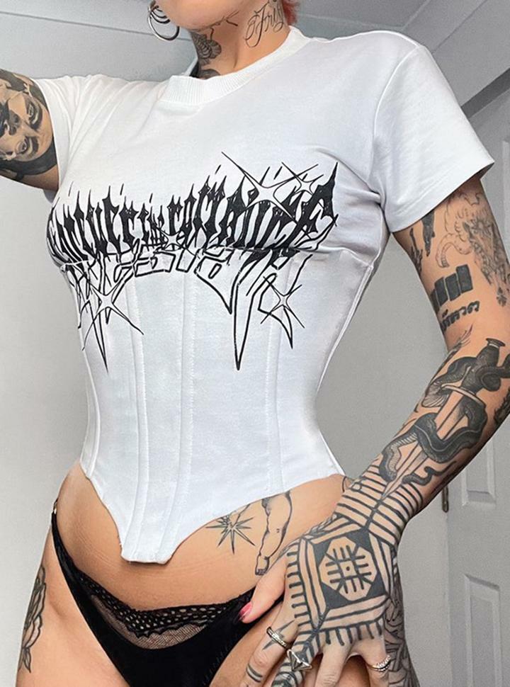 Y2K Tunic Tie Top - Solid Print for Coquette, Grunge, and Aesthetic Styles